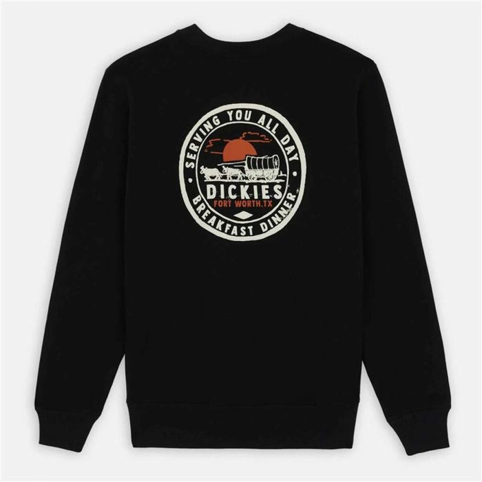 Sudadera sin Capucha Hombre Dickies Greensburg Negro 5