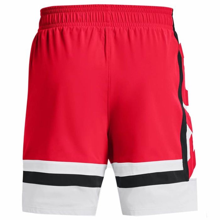 Pantalones Cortos de Baloncesto para Hombre Under Armour Baseline Rojo 4