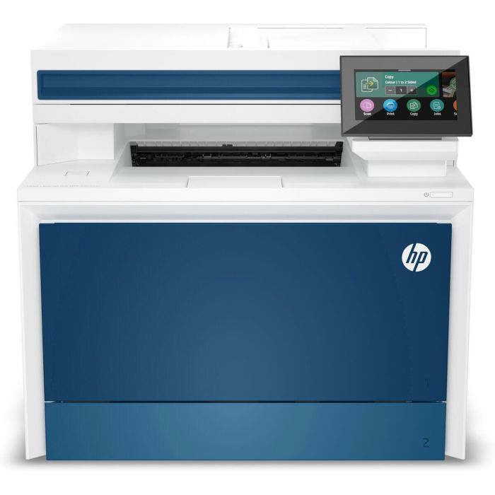 Multifunción Láser Color HP LaserJet Pro 4302fdn Fax/ Dúplex/ ADF/ Blanca y Azul