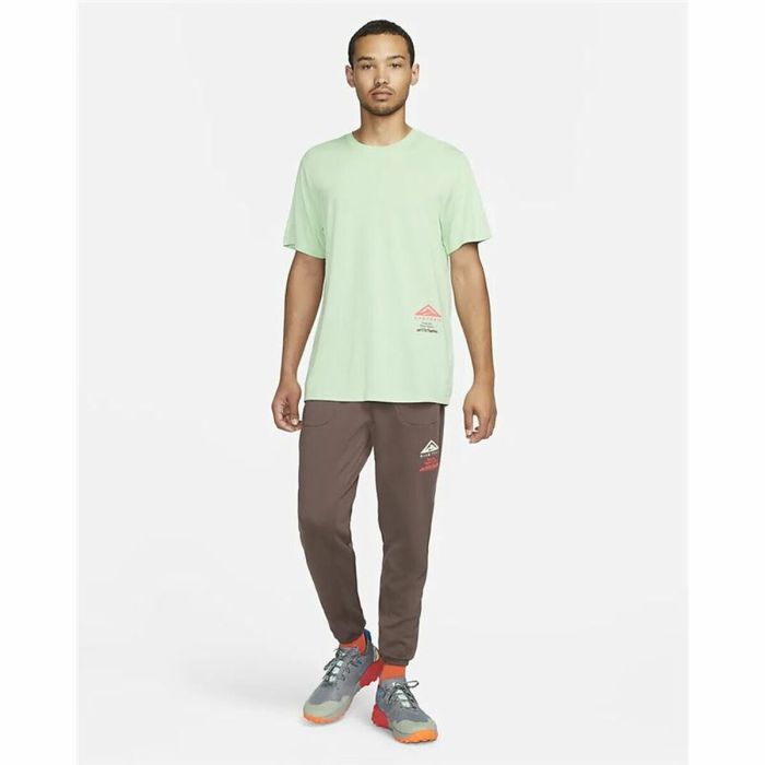 Camiseta de Manga Corta Hombre Nike Dri-FIT Verde Claro 3