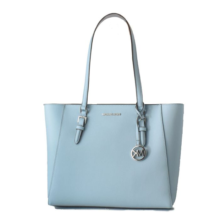 Bolso Mujer Michael Kors Charlotte Azul 42 x 27 x 11 cm Bixoto
