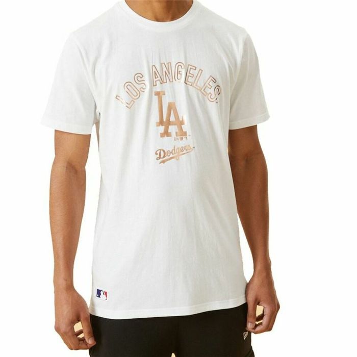 Camiseta de Manga Corta Hombre New Era MLB Metallic Grapich Print Dodger Blanco 2