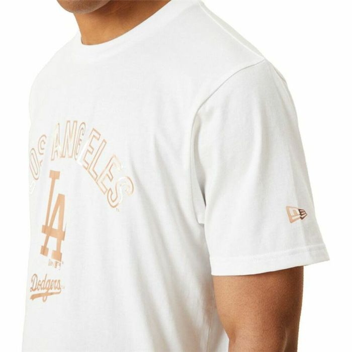 Camiseta de Manga Corta Hombre New Era MLB Metallic Grapich Print Dodger Blanco 1