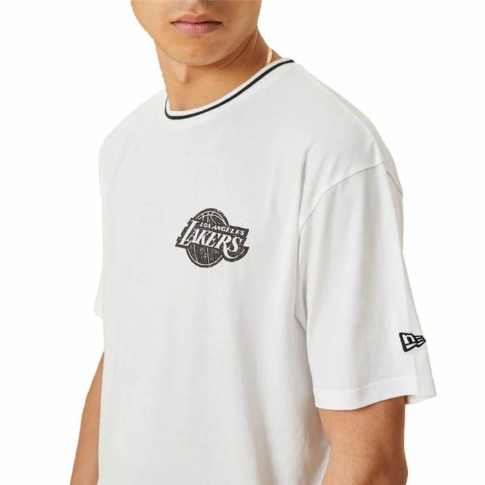 Camiseta de Manga Corta Hombre New Era Lakers Blanco 1