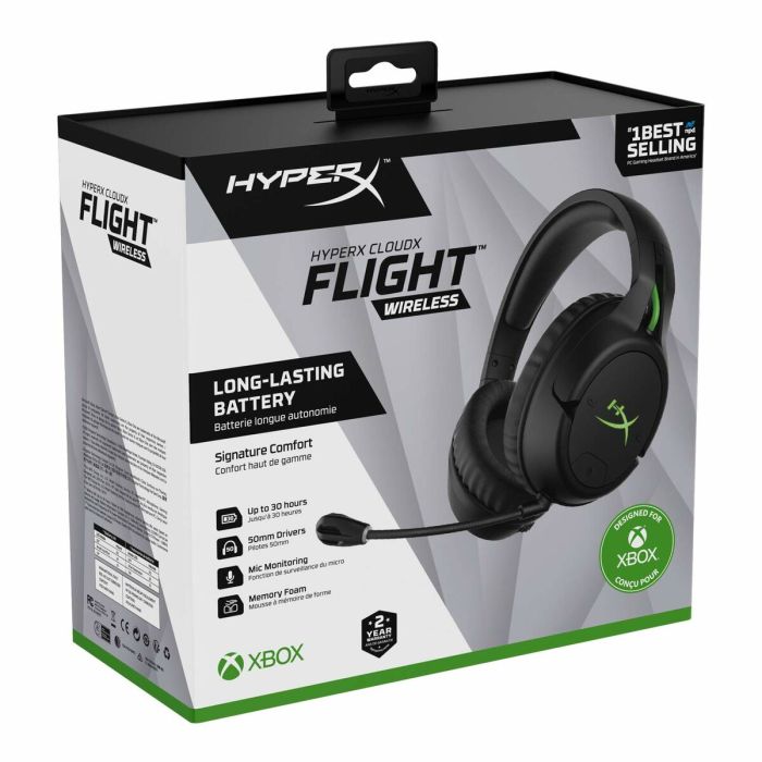 Auriculares con Micrófono Gaming Hyperx 4P5J6AA Negro/Verde 2