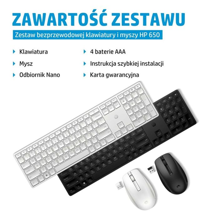 Teclado y Ratón HP 4R013AA Negro Inglés Qwerty US 1 Teclado y Ratón HP 4R013AA Negro Inglés Qwerty US 1