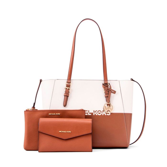 Bolso Mujer Michael Kors CHARLOTE Marrón 27 x 34 x 11 cm