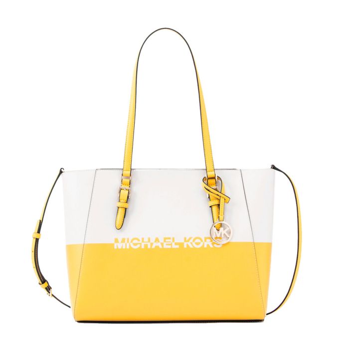 Bolso Mujer Michael Kors CHARLOTE Amarillo 27 x 34 x 11 cm 2