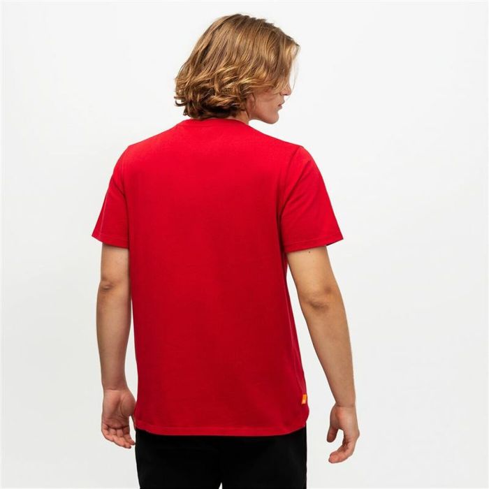 Camiseta de Manga Corta Hombre Timberland Kennebec Linear Rojo 3