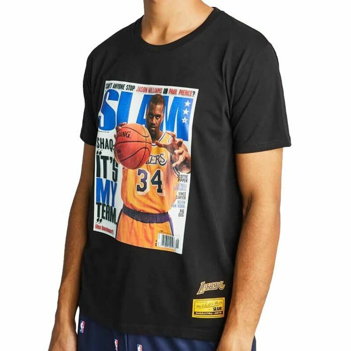 Camiseta lakers discount negra manga corta