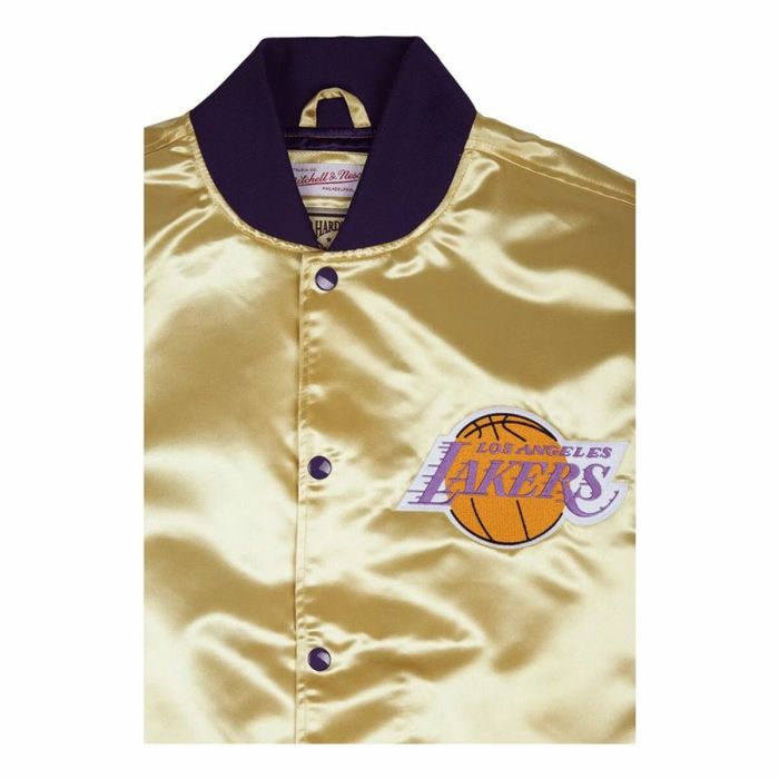 Chaqueta Deportiva para Hombre Mitchell & Ness Los Angeles Lakers Baloncesto Dorado 3