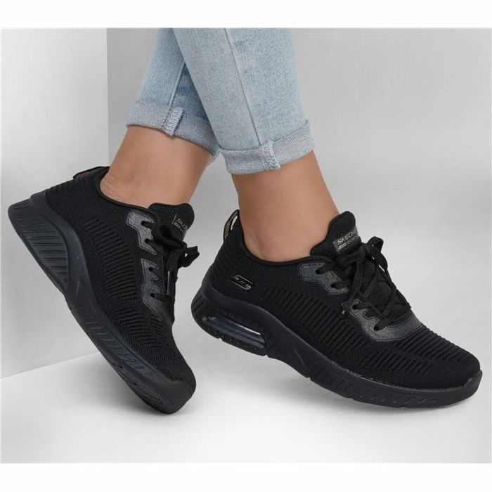 Zapatillas de Mujer para Caminar Skechers Squad Air - Close Negro 1