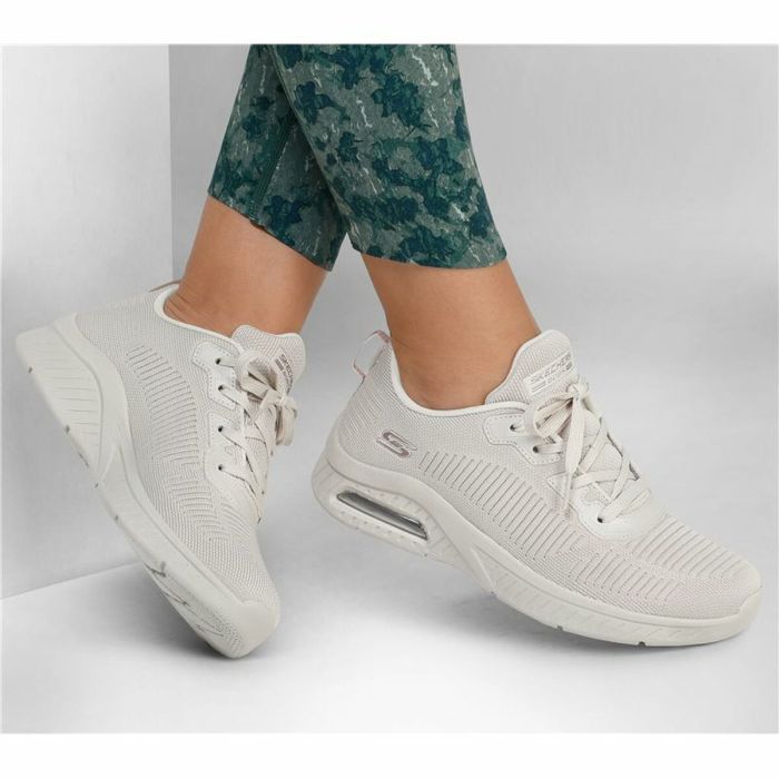 Zapatillas de Mujer para Caminar Skechers BOBS Squad Air - Close Encounter Blanco 1