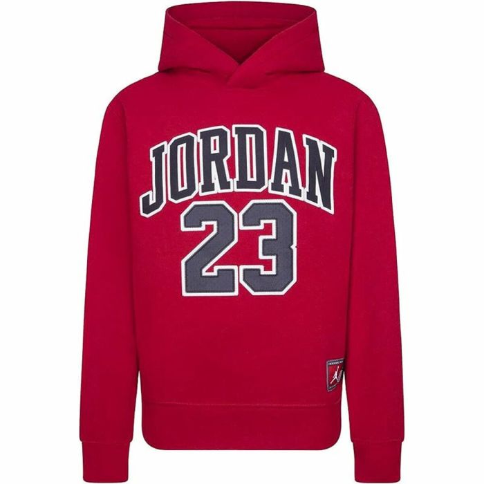 Sudadera Infantil Jordan Hbr Flc Po Rojo