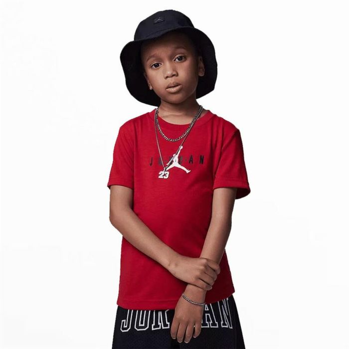 Camiseta de Manga Corta Infantil Jordan Jumpman Graphic Rojo