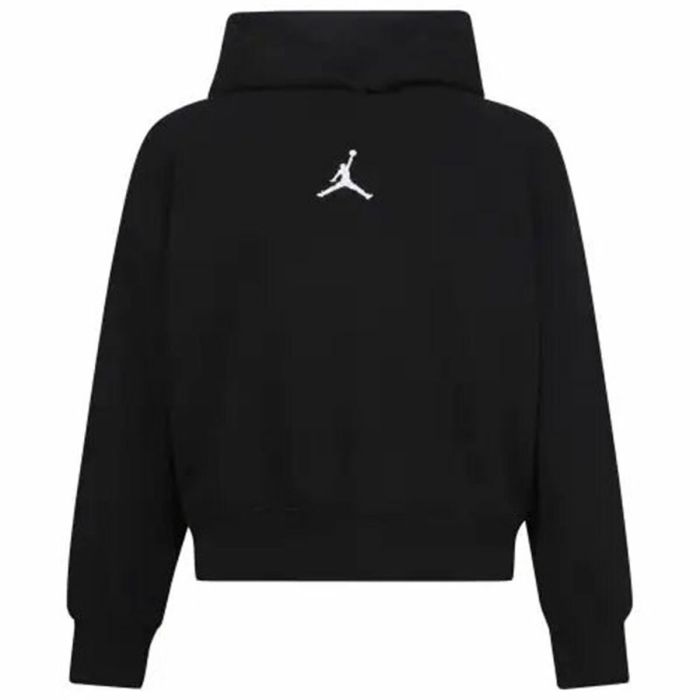 Sudadera con Capucha Niña Jordan Icon Play Blanco Negro