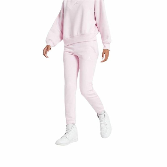 Pantalón Deportivo Infantil Jordan Icon Play Fleece Rosa