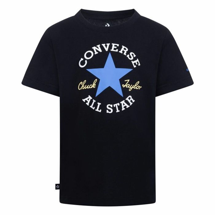 Camiseta de Manga Corta Infantil Converse Sustainable Core Sse Negro