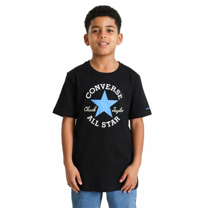Camiseta de Manga Corta Infantil Converse Sustainable Core Negro