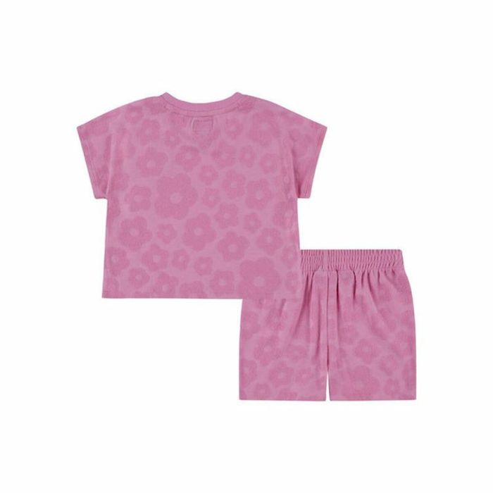 Conjunto Deportivo para Niños Converse Floral Jacquard Rosa oscuro 4