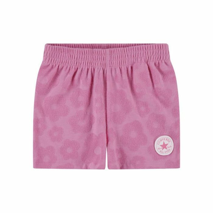 Conjunto Deportivo para Niños Converse Floral Jacquard Rosa oscuro 3