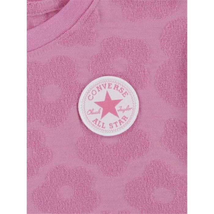 Conjunto Deportivo para Niños Converse Floral Jacquard Rosa oscuro 2