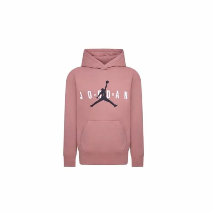 Sudadera con Capucha Niña Jordan Jumpman Sustainable Blanco Rosa 0 Sudadera con Capucha Niña Jordan Jumpman Sustainable Blanco Rosa 0