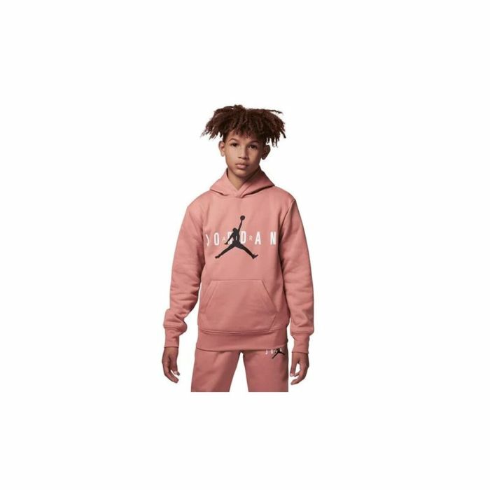 Sudadera con Capucha Niña Jordan Jumpman Sustainable Blanco Rosa 4 Sudadera con Capucha Niña Jordan Jumpman Sustainable Blanco Rosa 4