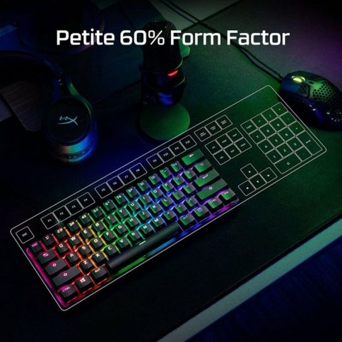 Teclado Hyperx Alloy Origins 60 Qwerty US Rosa 2 Teclado Hyperx Alloy Origins 60 Qwerty US Rosa 2