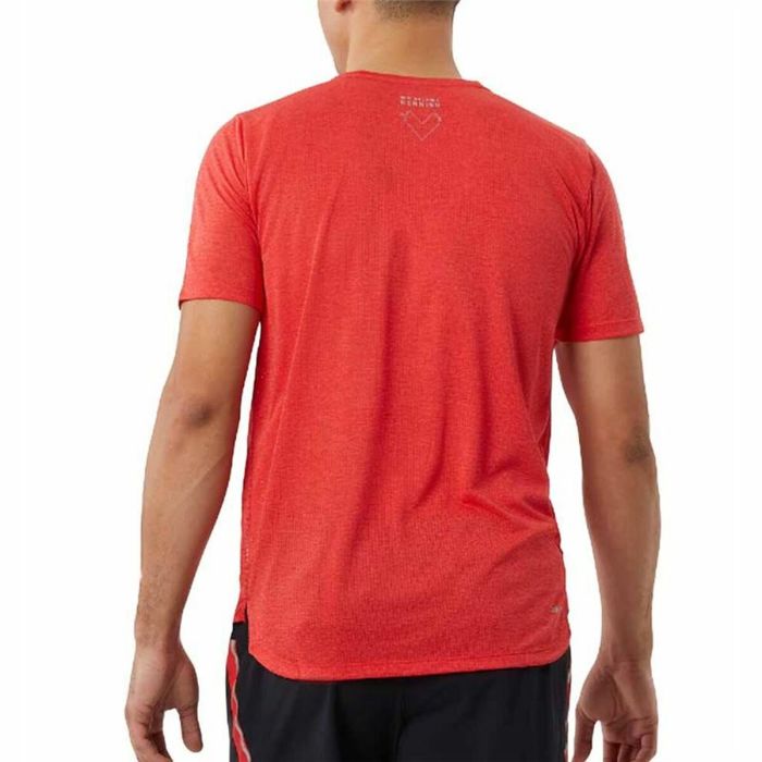 Camiseta Deportiva de Manga Corta New Balance Impact Run Naranja 1