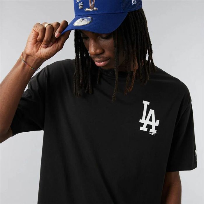 Camiseta de Manga Corta Hombre New Era Los Angeles Dodgers MLB City Graphic Oversized Negro 1