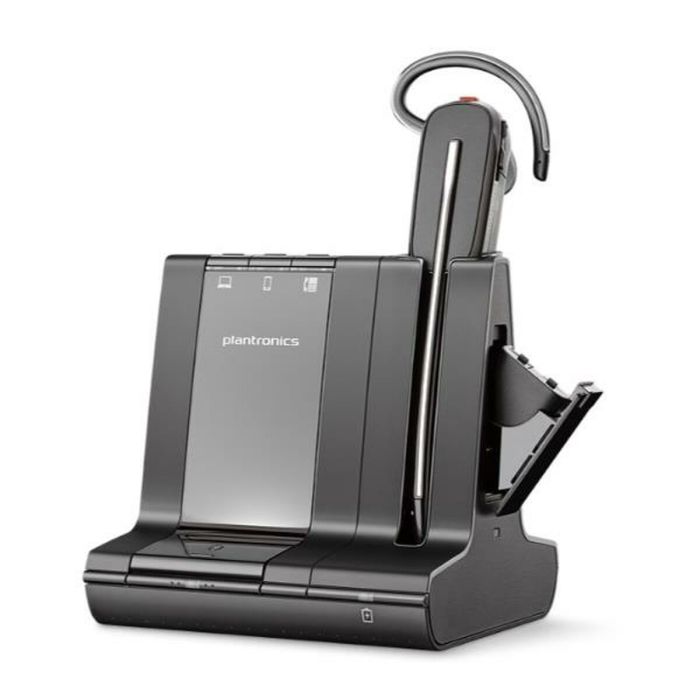 Poly Auriculares Savi 8245 Office DECT USB-A Inalámbricos Monoaurales Convertibles con Cancelación de Ruido