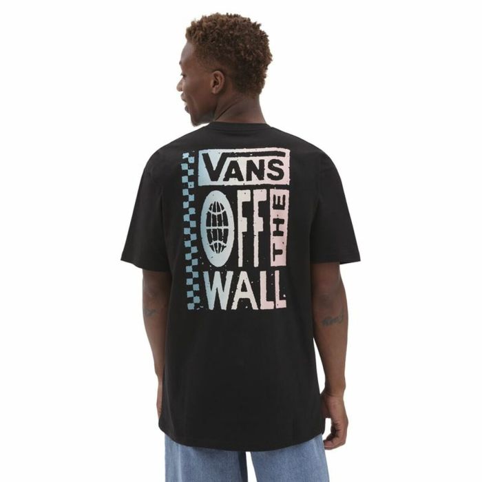 Camiseta de Manga Corta Vans Global Stack-B Negro Hombre 2