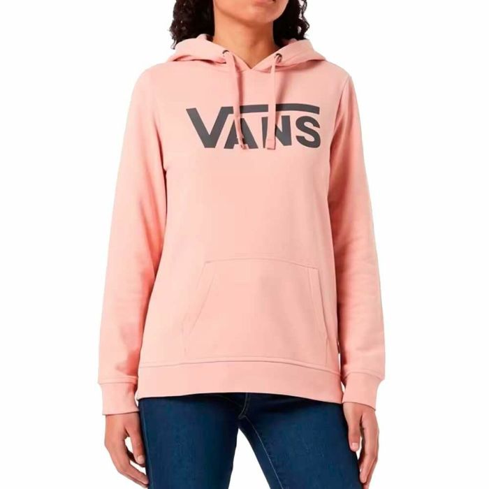 Sudadera con Capucha Mujer Vans  Drop V Logo Rosa 2