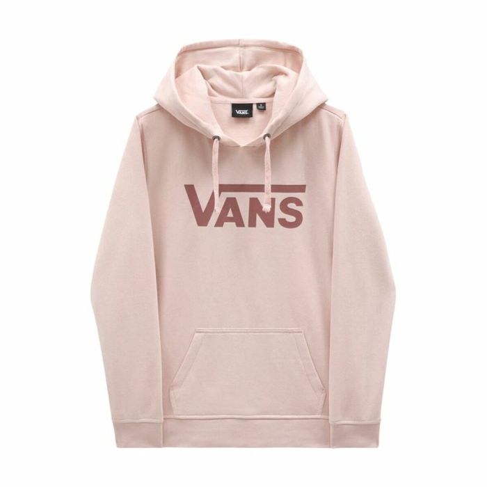 Sudadera con Capucha Mujer Vans Drop V Logo Rosa Sudadera con Capucha Mujer Vans Drop V Logo Rosa
