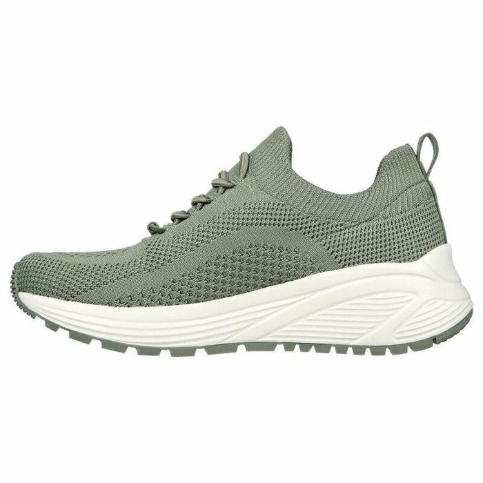 Zapatillas Deportivas Mujer Skechers Bobs Sparrow 2.0-All Verde Rosa 4