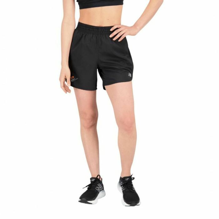 Pantalones Cortos Deportivos para Mujer New Balance Accelerate 5 Negro 4