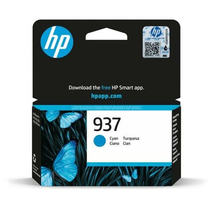 Hp Tinta Cian Officejet Pro 9110B, 9120 Aio, 9120B Aio, 9130 All-In-One, 9130B Aio, 9110B, 9700, 9720, 9700E Series - Nº 937