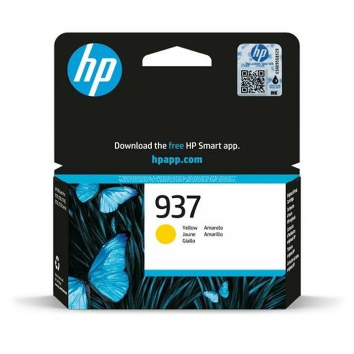 Hp Tinta Amarillo Officejet Pro 9110B, 9120 Aio, 9120B Aio, 9130 All-In-One, 9130B Aio, 9110B, 9700, 9720, 9700E Series - Nº 937