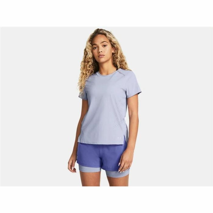 Camiseta Under Armour Launch Elite SS Morado 3