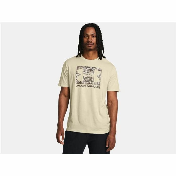 Camiseta de Manga Corta Hombre Under Armour ABC Camo Boxed Beige 2