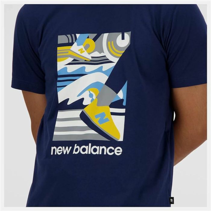 Camiseta de Manga Corta Hombre New Balance Sport Essentials Triathlon Azul 2