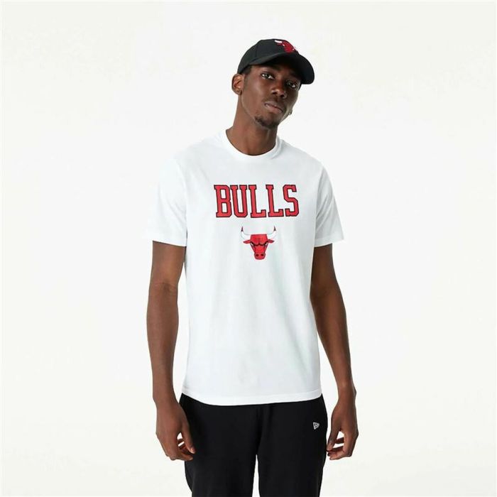 Camiseta de baloncesto New Era NBA Chicago Bulls Blanco 3