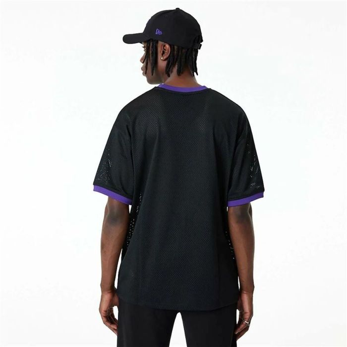 Camiseta de baloncesto New Era Mesh LA Lakers Negro 4