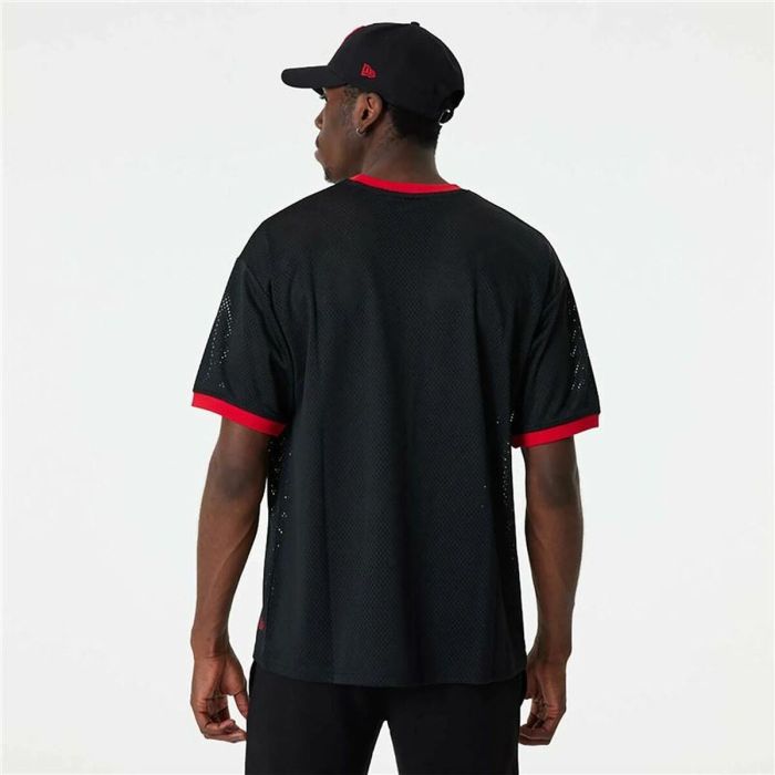 Camiseta de baloncesto New Era NBA Mesh Chicago Bulls Negro 4