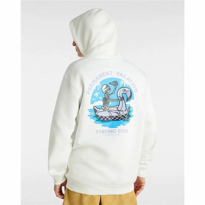 Sudadera con Capucha Niño Vans Beer Float Po Marshmallow Blanco 4