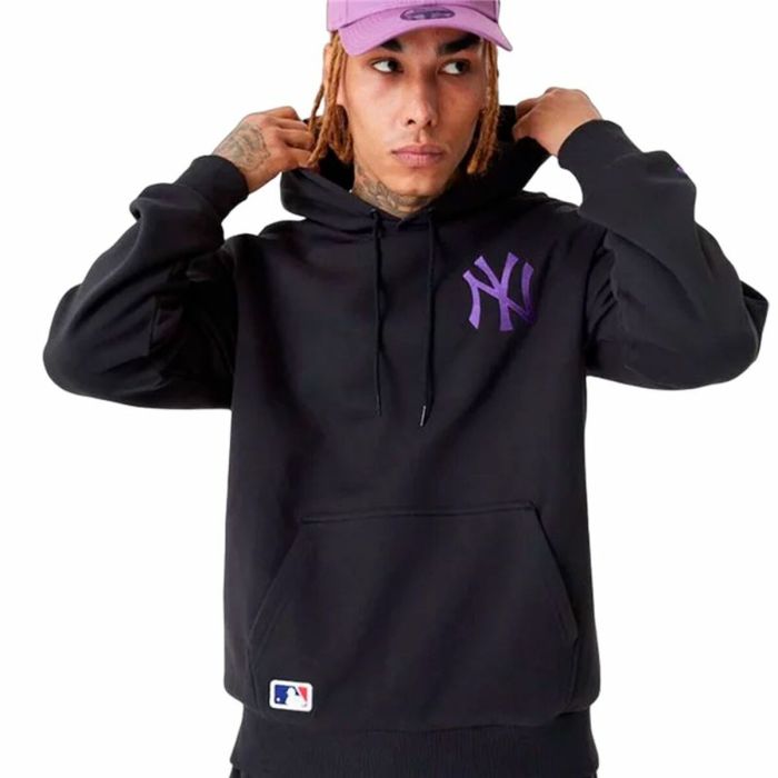 Sudadera con Capucha Unisex New Era League Essentials New York Yankees Negro 2