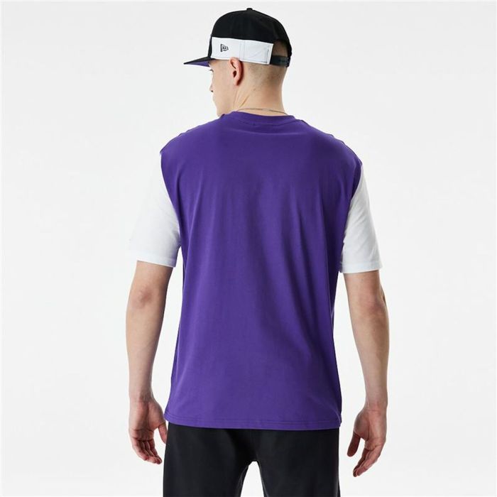 Camiseta de Manga Corta Hombre New Era NBA Colour Insert LA Lakers Morado 2