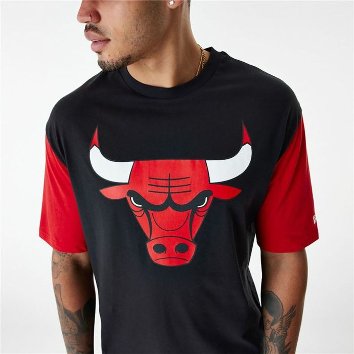 Camiseta de Manga Corta Hombre New Era NBA Colour Insert Chicago Bulls Negro 6
