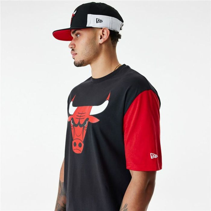Camiseta de Manga Corta Hombre New Era NBA Colour Insert Chicago Bulls Negro 3